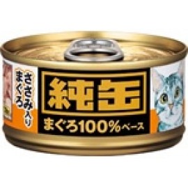 Aixia 純缶 - 吞拿魚+雞肉 70g x 1箱 (48罐) (3箱以上有折扣)